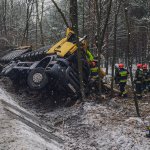 Wypadek samochodu ciężarowego w miejscowości Kalety