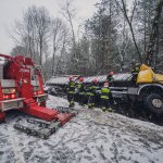 Wypadek samochodu ciężarowego w miejscowości Kalety