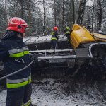 Galerie - 2017 r. - Wypadek samochodu ciężarowego w miejscowości Kalety