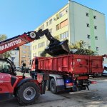 Wyjazd nośnika kontenerowego z gruzownikiem do Lądka-Zdroju