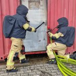 Galerie - Szkolenie z zakresu gaszenia pożarów wewnętrznych dla funkcjonariuszy Straży Marszałkowskiej