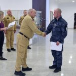 Galerie - Szkolenie z zakresu gaszenia pożarów wewnętrznych dla funkcjonariuszy Straży Marszałkowskiej