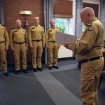 Wręczenie decyzji jubileuszowych funkcjonariuszom Centralnej Szkoły PSP