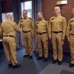 Wręczenie decyzji jubileuszowych funkcjonariuszom Centralnej Szkoły PSP