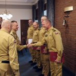 Wręczenie decyzji jubileuszowych funkcjonariuszom Centralnej Szkoły PSP